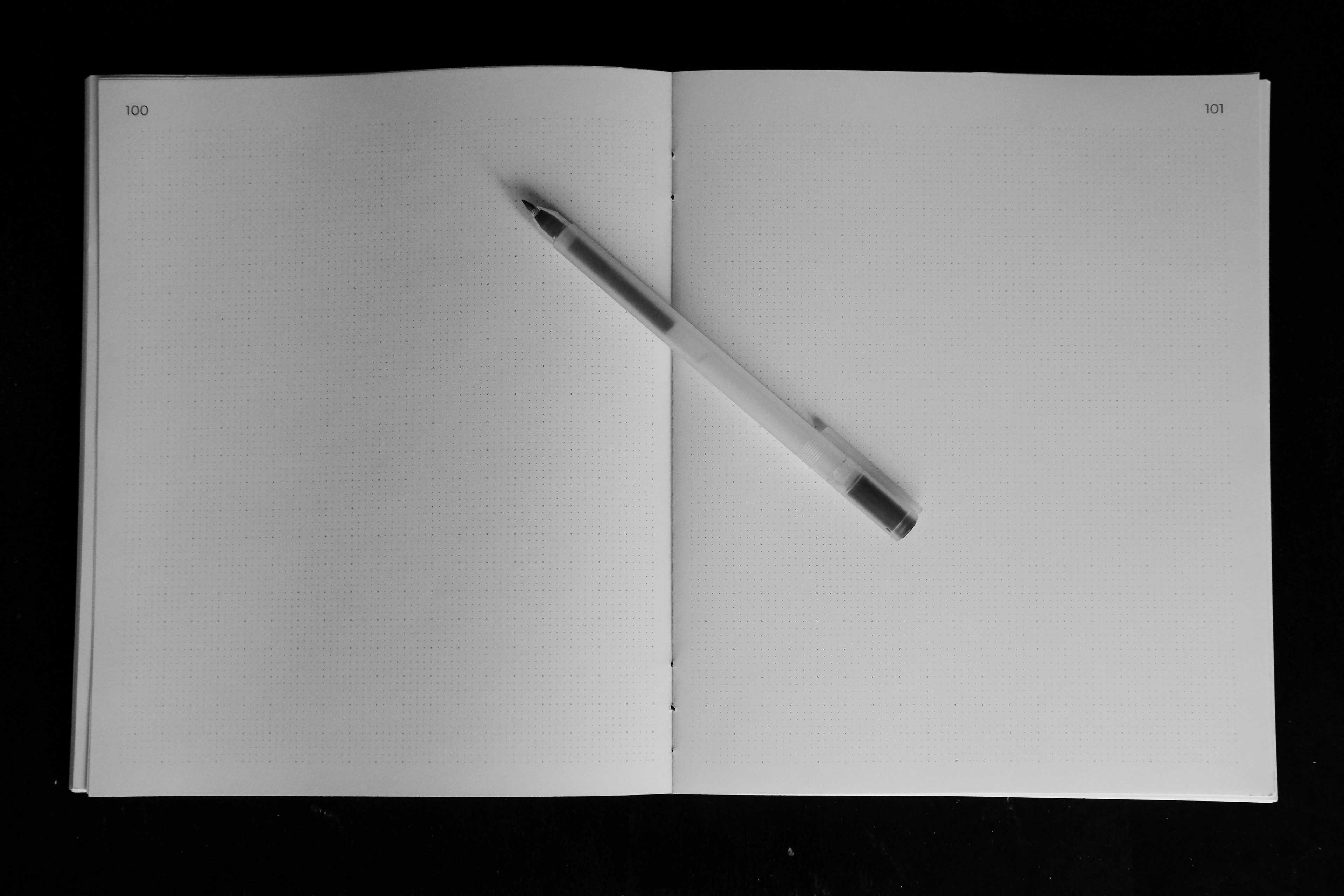 Sketchbook using Legal paper, inside view. The page numbers and pattern were printed using Folio Forge.